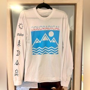 Colorado Vibrations Long Sleeve T-Shirt White size Small